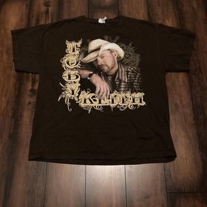 Toby Keith Sz L North American European Concert Shirt Toughest Tour Band T-shirt